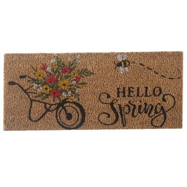 Dörrmatta 'Hello Spring' 23x53cm