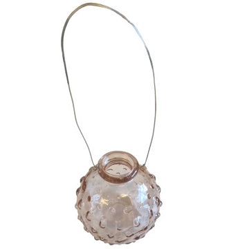Glasvas med handtag -  Rosa
