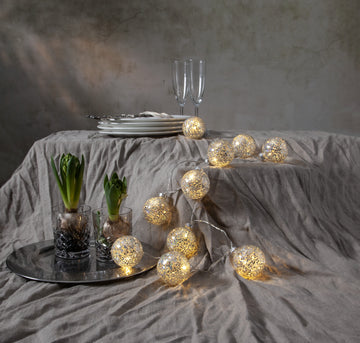 Ljusslinga Glitter Silver
