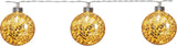 Ljusslinga Glitter Guld