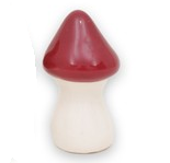 Keramiksvamp Mini 'Happy' Röd H4cm