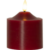 LED Blockljus 'Flamme' Röd H9,5cm