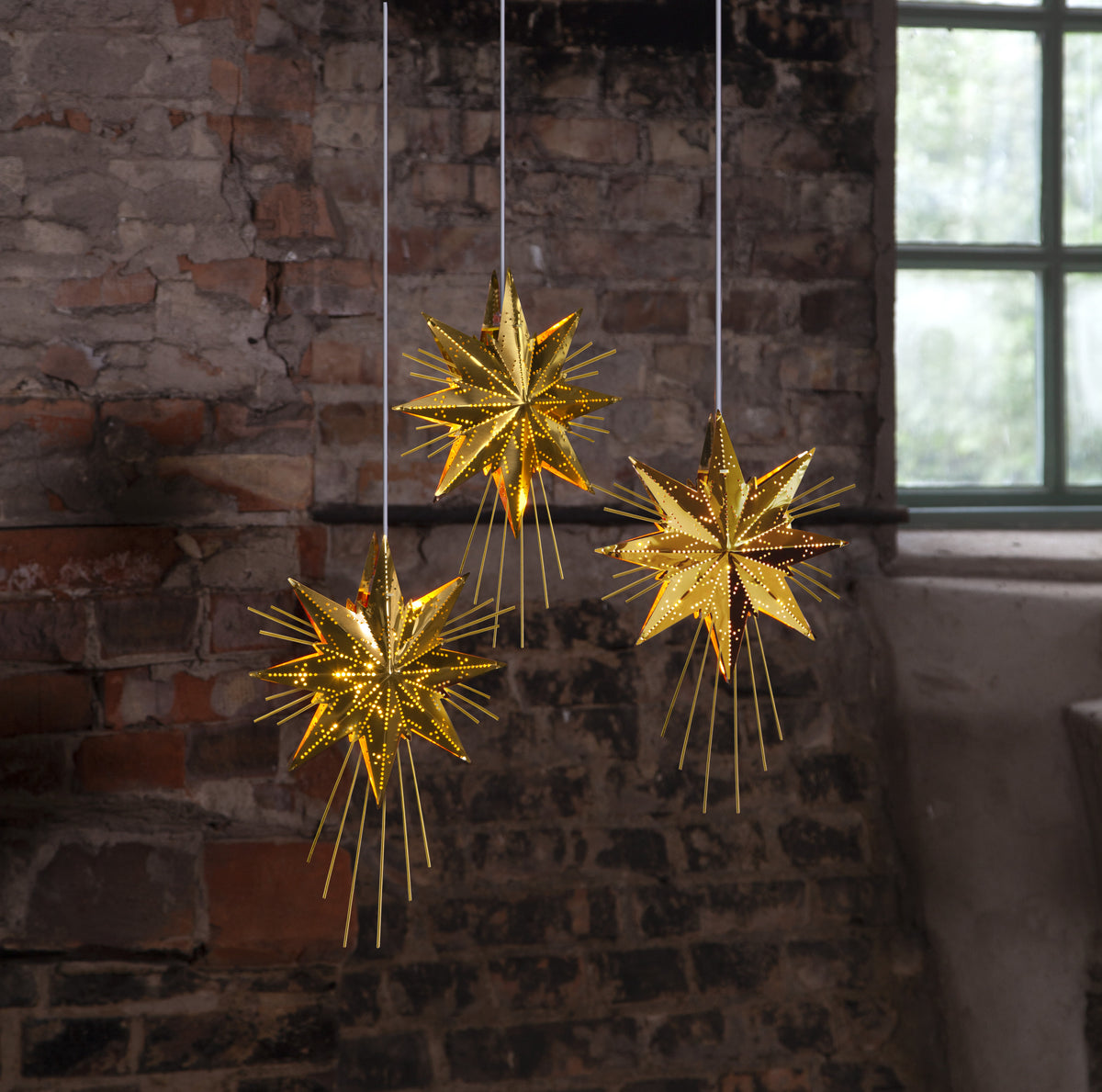 Metallstjärna Mini Luxe Mässing