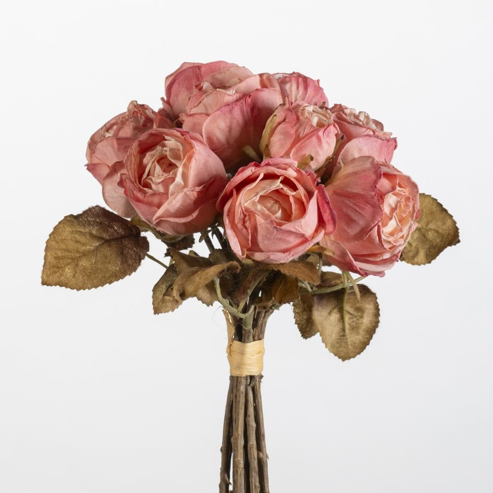 Rosa Dried Bundle pink x10 27 cm