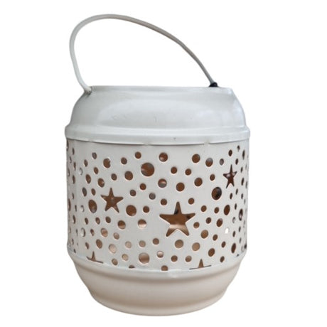 Lykta för värmeljus - Vit