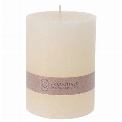 Blockljus 'Rustic' Vit 6x8cm