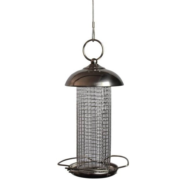 CARE-Bird Foderautomat till nötter Mini 19,5cm - Silver