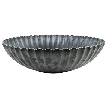 Plastskål Vågig Gråsvart 22x7cm