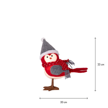 Dekorationsfigur Joylight Röd fågel