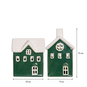 Bordsdekoration Husby Grön 2-pack