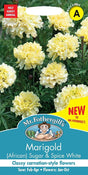 Stor tagetes 'Sugar & Spice White'