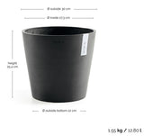 Kruka 'Amsterdam 30' Dark Grey D30cm