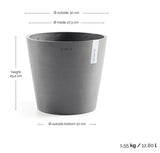 Kruka 'Amsterdam 30' Grey D30cm
