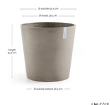 Kruka 'Amsterdam 50' Taupe D50,5cm
