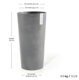 Kruka 'Amsterdam High 76' Grey H76,8cm
