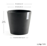 Kruka 'Amsterdam 40' Dark Grey D40cm