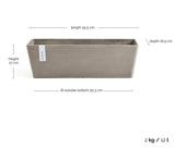 Kruka 'Bruges 55' Taupe L55,5cm