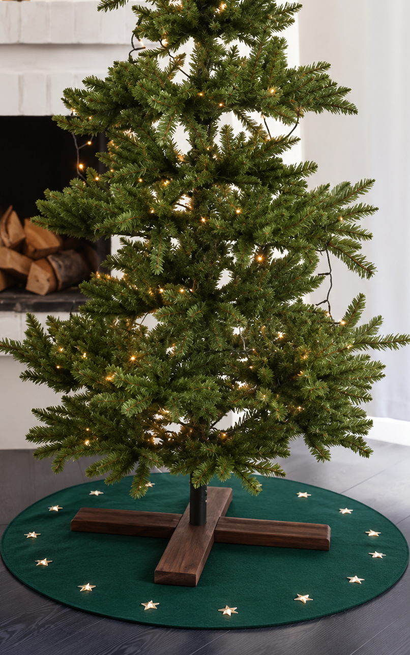 Julgransmatta 'Granne' 100cm Grön