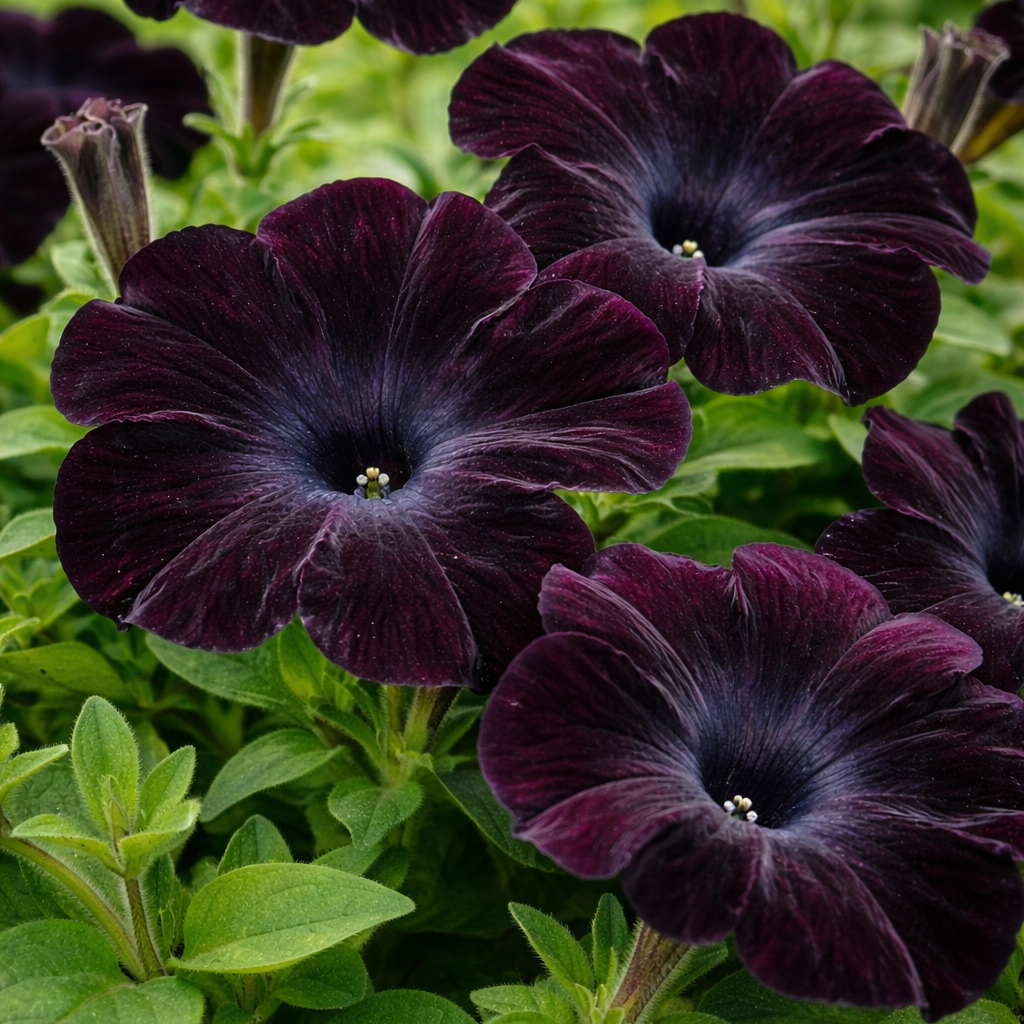 Petunia 'Ray Black' - 3 plantor