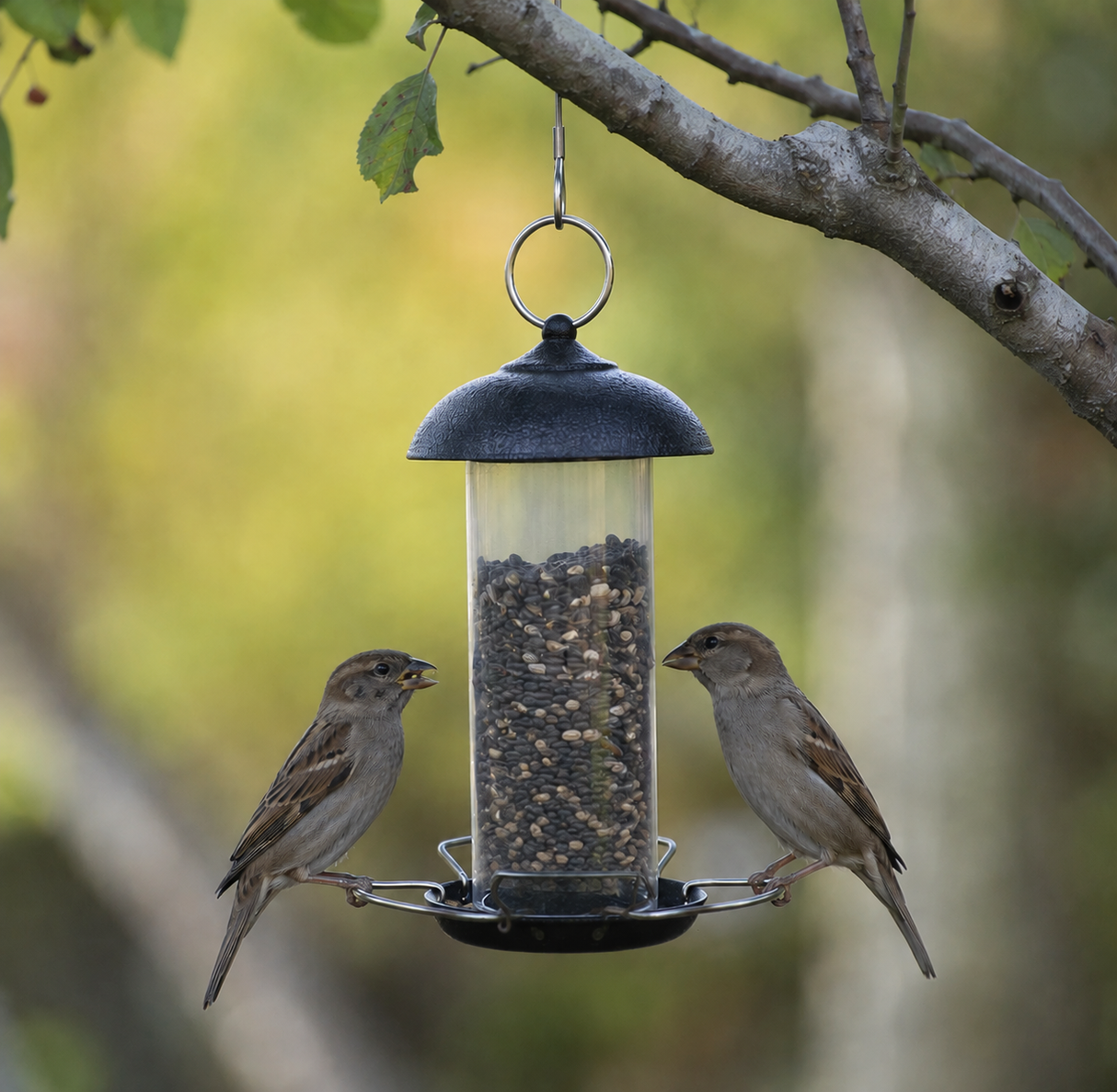 CARE-Bird Foderautomat till frö Mini 19,5cm - Svart