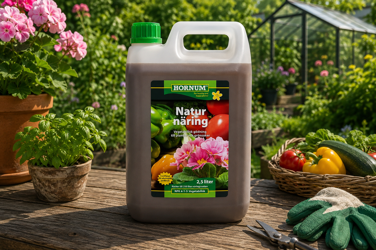 Hornum Naturnäring NPK 4-1-5 2,5 liter