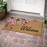 Dörrmatta 'Welcome Flowerpower' 23x53cm