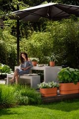 Greenville Terrace Blomlåda med hjul L60cm - Ginger Brown