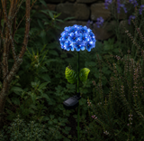 Solcellsdekoration Hortensia Blå