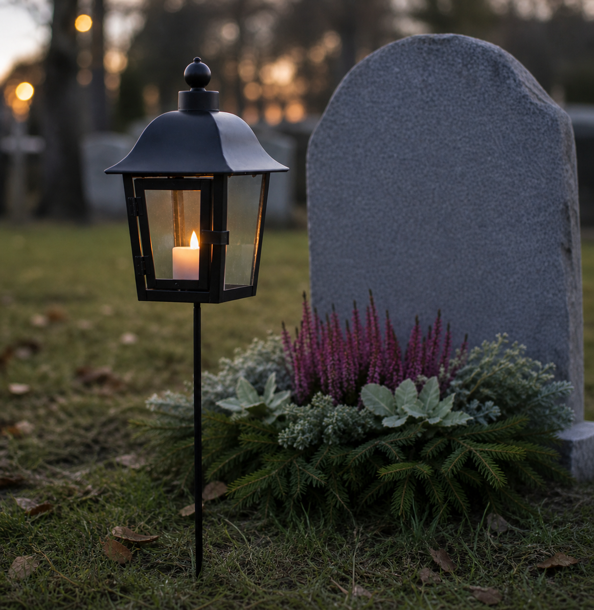 Gravlykta LED Serene Svart med utbytbar topp
