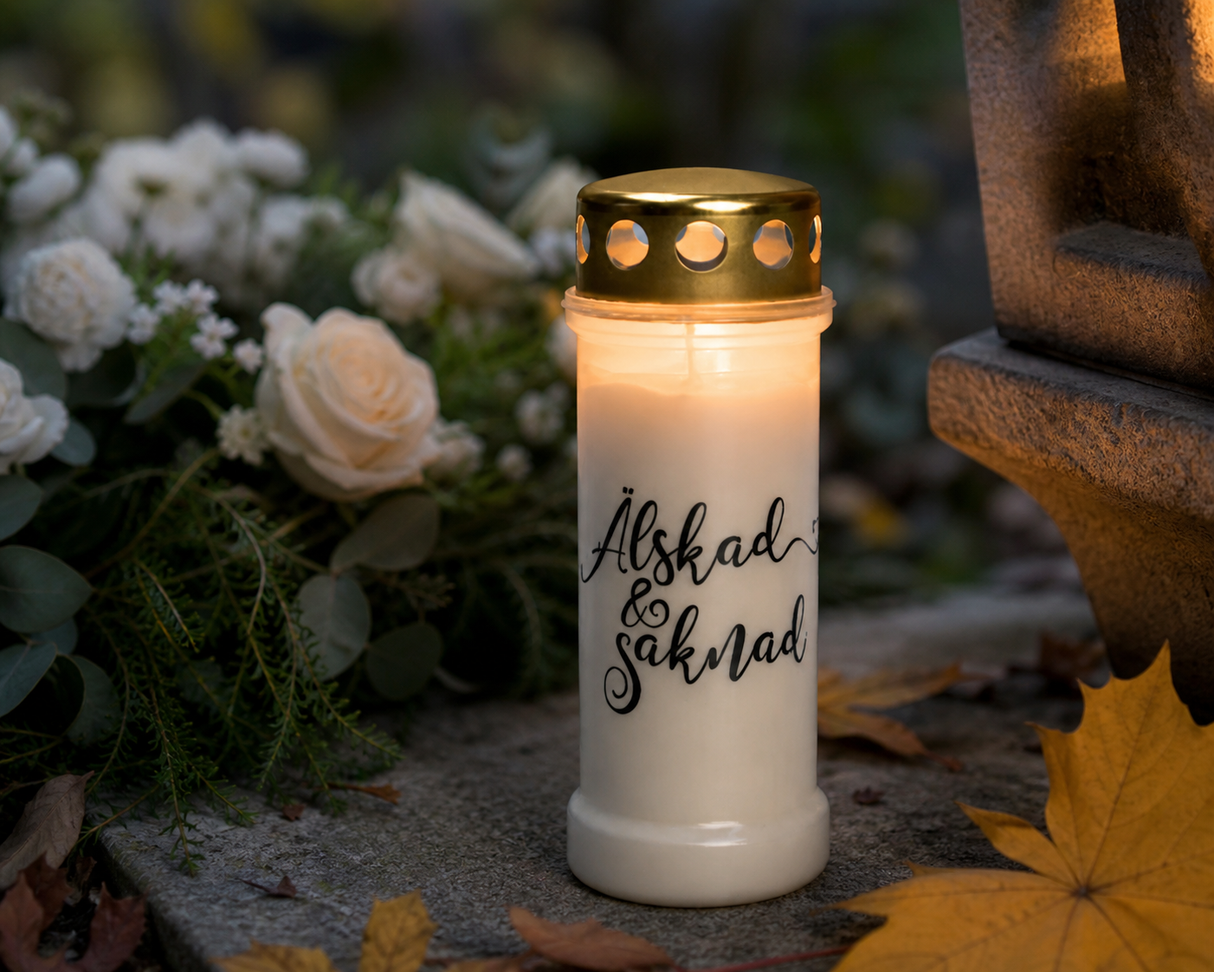 Oljeljus Älskad & Saknad med guldlock