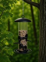 CARE-Bird Foderautomat till frö Liten 26cm - Svart