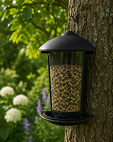 CARE-Bird Foderautomat 'Wall' till frö 25cm - Svart