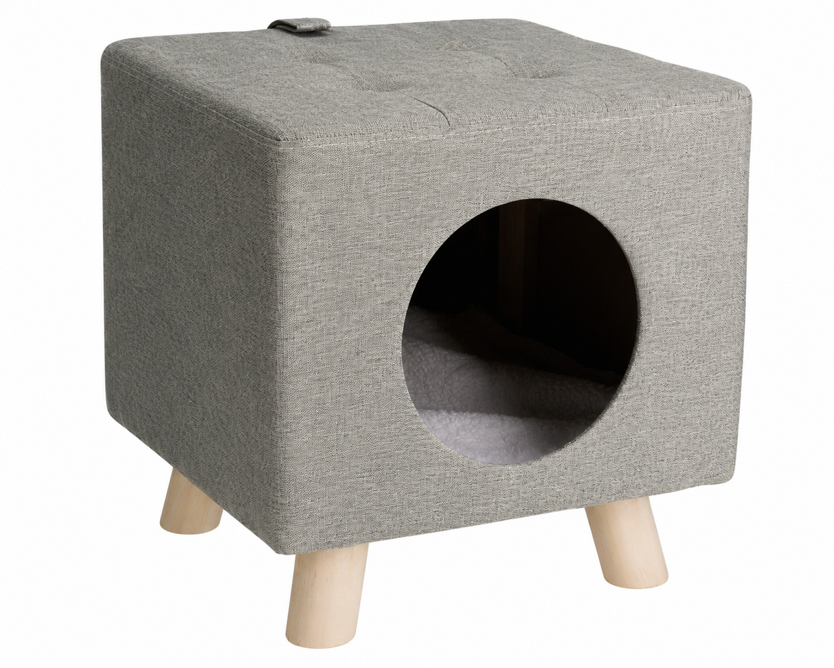 Pall med djurmotiv grå