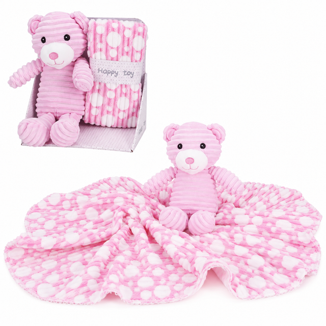Gosedjur med filt rosa