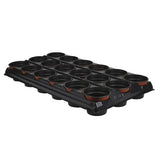 Krukset Rund med 18st 9cm planteringskrukor