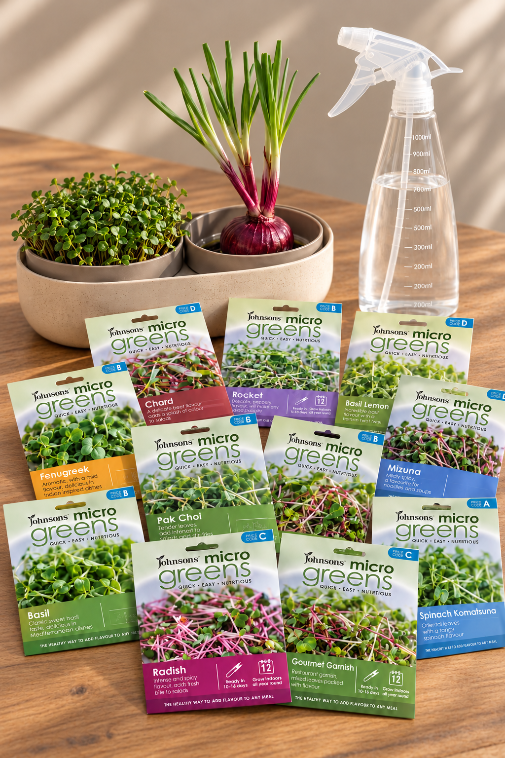 Mikrogrönt Odlingspaket – 10 frösorter