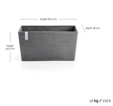 Kruka 'Paris 80' Grey L80,3cm