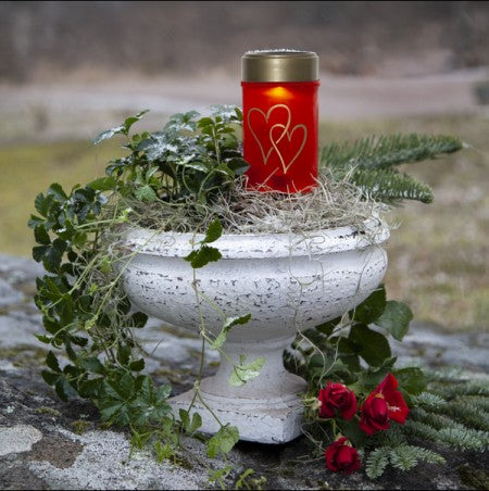 Gravljus Solcell 'Hearty' Röd