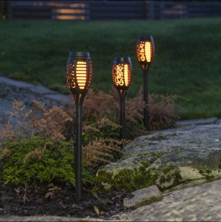 Gångbelysning Solcell 'Flame Mini' 3 pack