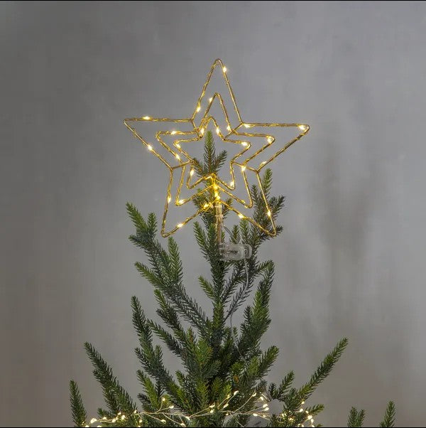 Toppstjärna Topsy 30LED Guld 27,5 cm 30 LED