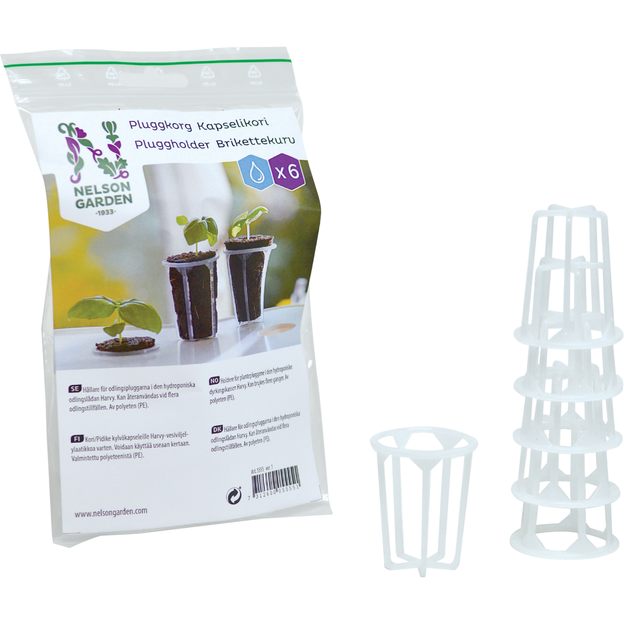Pluggkorg för hydroponisk odling 'Harvy'