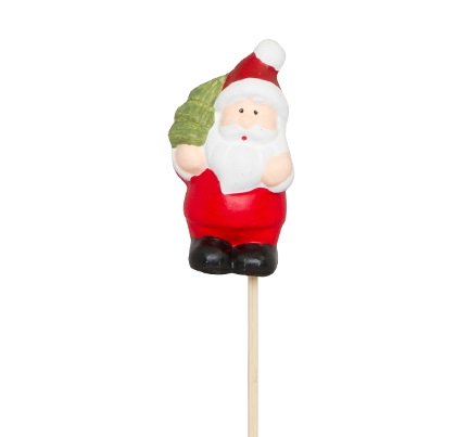 Sticks Tomte med julgran keramik H7cm