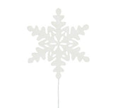 Sticks Snöflinga trä Vit H8cm