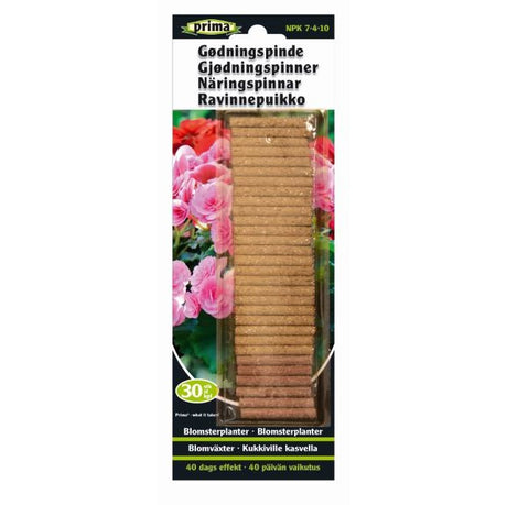 PRIMA Näringspinnar för Blommande växter 30st