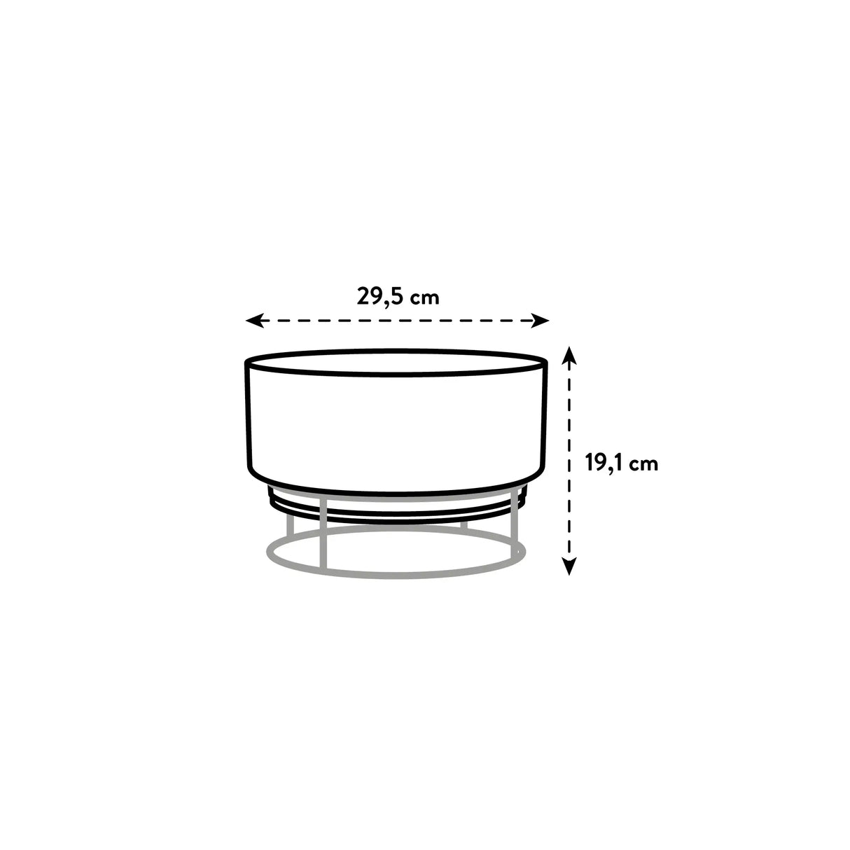 b.for studio Bowl' Ytterkruka 30cm - Living Concrete