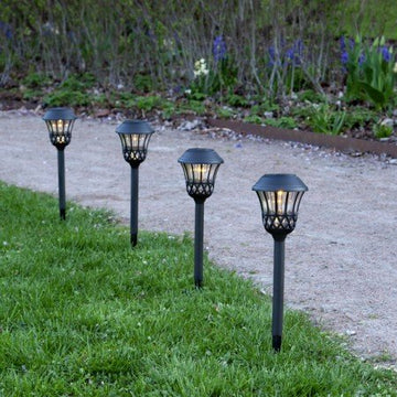 Gångbelysning 'Lace' Solcell 4-pack