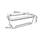 Barcelona Trough Balkonglåda 50cm Anthracite