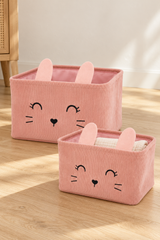 Set med 2 manchesterkorgar – rosa