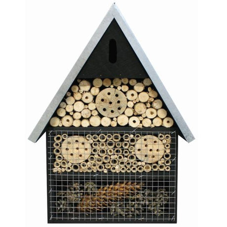 CARE-Bird Insektshotell A med Zinktak 50cm - Svart
