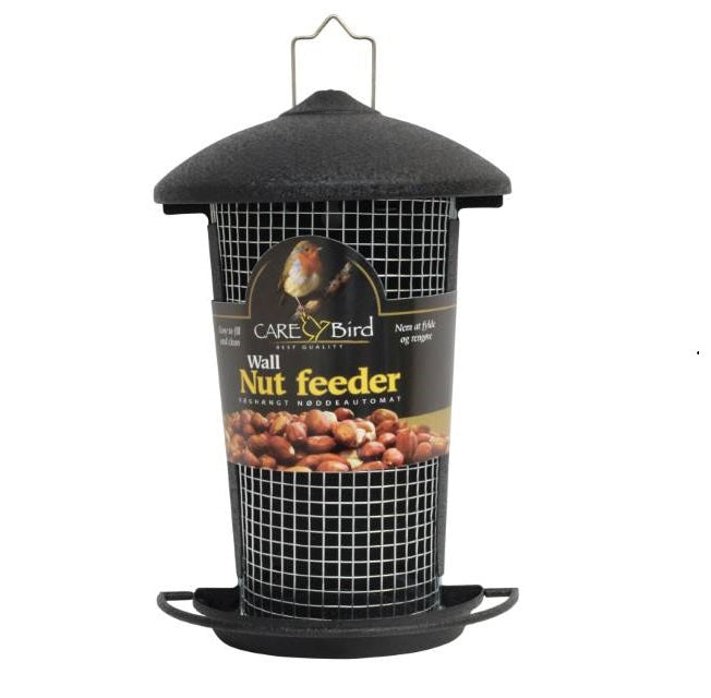CARE-Bird Foderautomat 'Wall' till nötter 25cm - Svart
